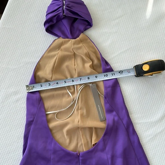 New Anthropologie Katie May The Robbie Open-Back Halter Jumpsuit, Size XS - Picture 10 of 16